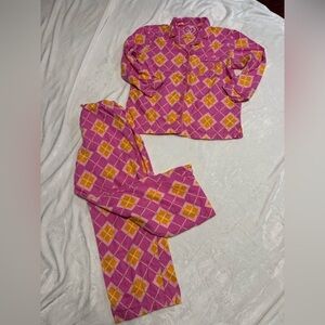 Rare Neon Victoria's Secret Vintage   100% Cotton Pajama Set